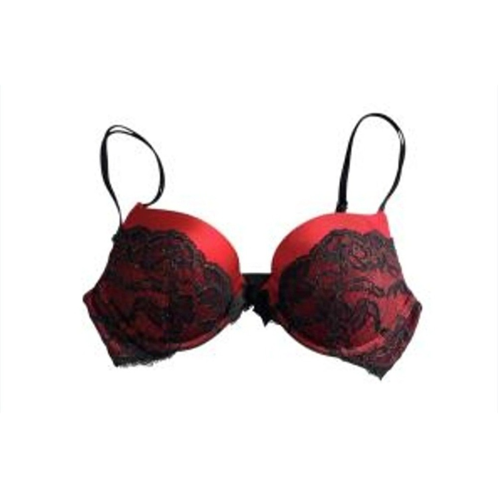 Frederick's Of Hollywood Hollywood Push Up Bra In Red Size 32DD